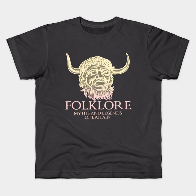 Folklore: Myths and Legends of Britain Kids T-Shirt by Hiraeth Tees